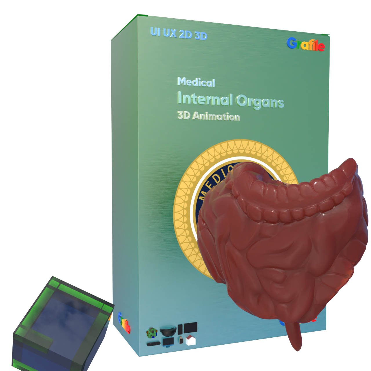 MV  Internal Organs Medical Digestive 3D Animation