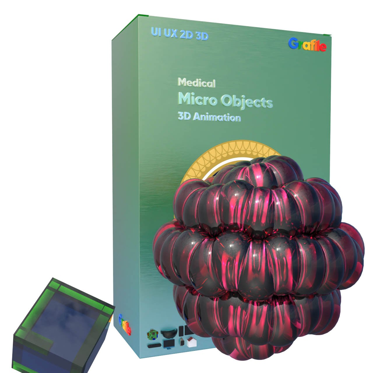 MV Micro Objects Medical Cell  3D Animation