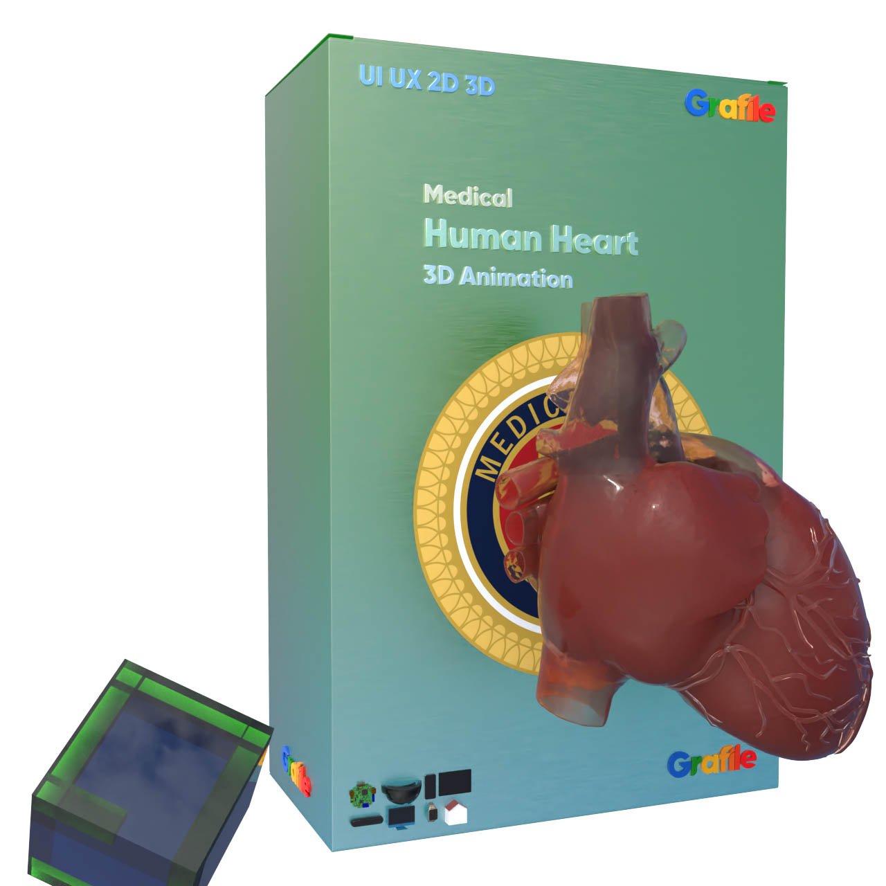 MV Human Heart Medical  Cardiovascular 3D Animation