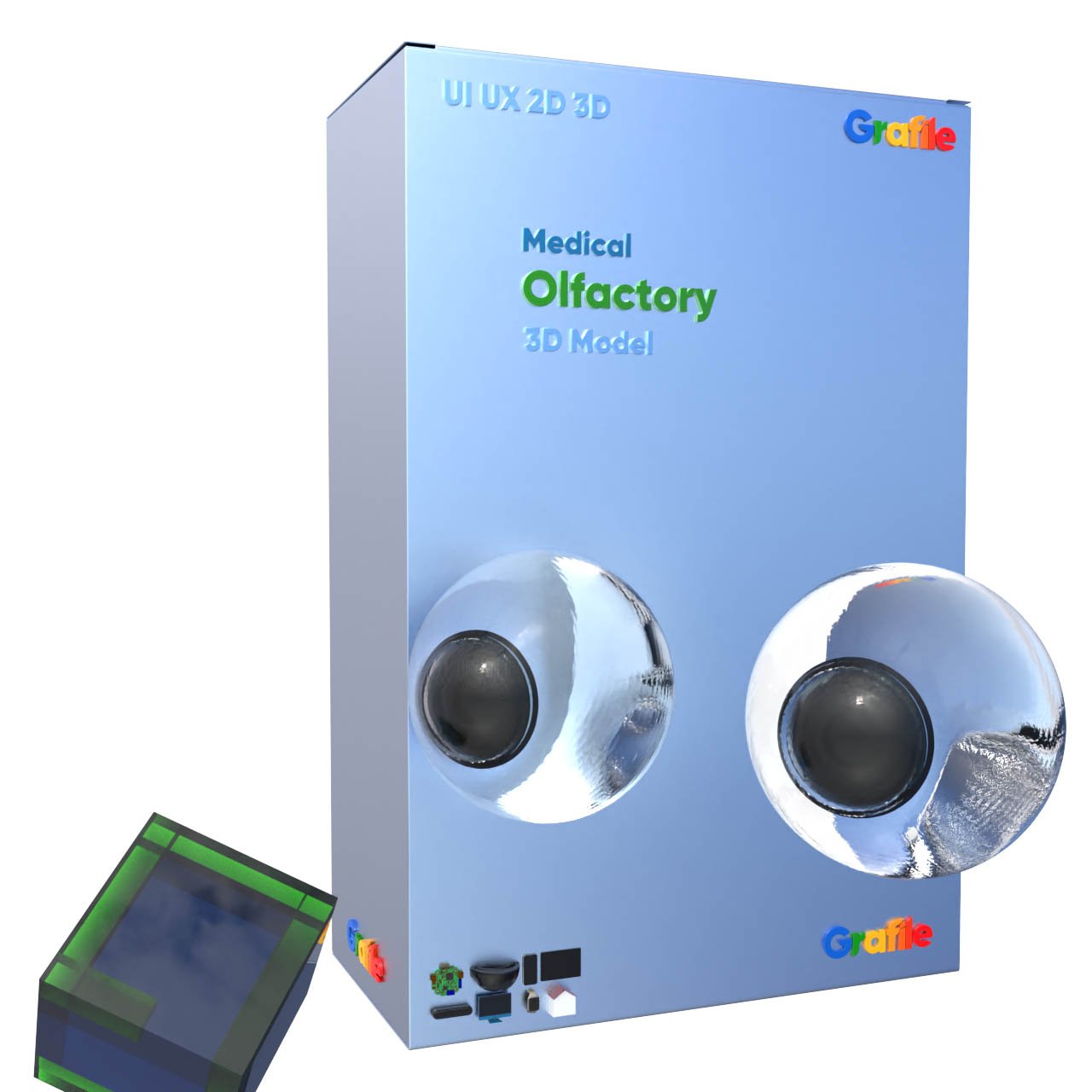 MV Olfactory Medical Respiratory 3D Model