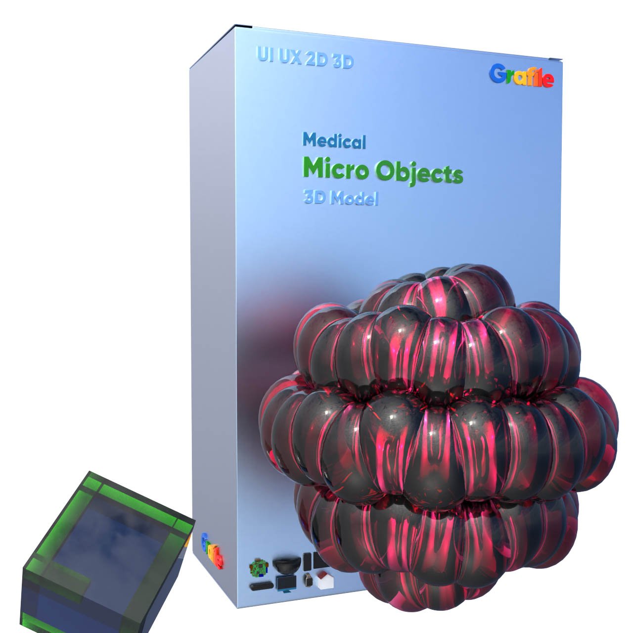 MV Micro Objects Medical Cell 3D Model