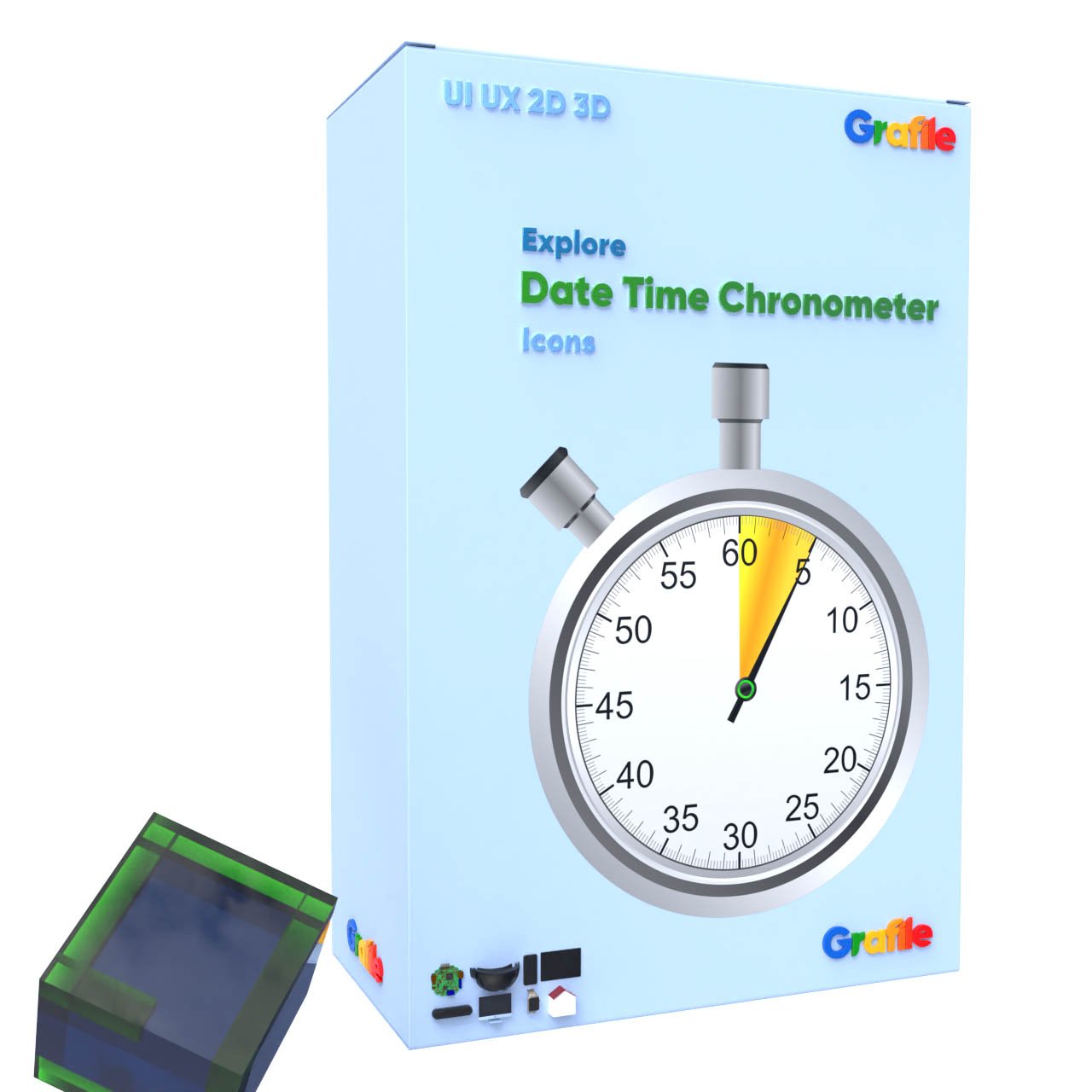 Grafile Explore Date Time Chronometer Icons