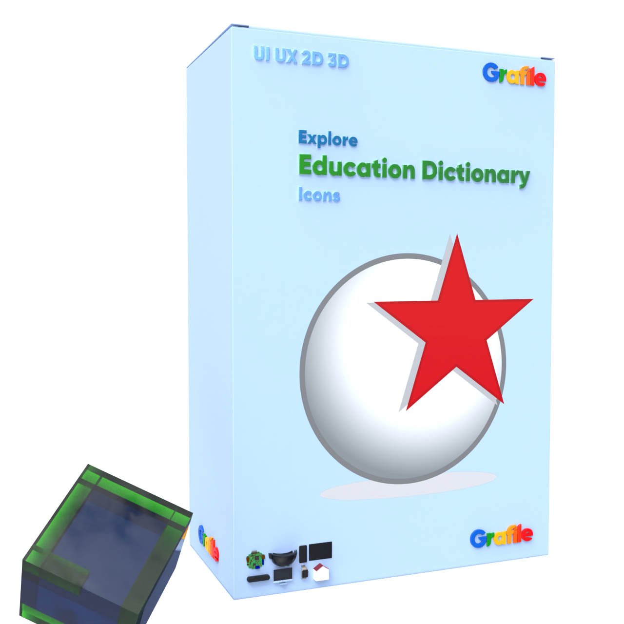 Grafile Explore Education Dictionary Icons