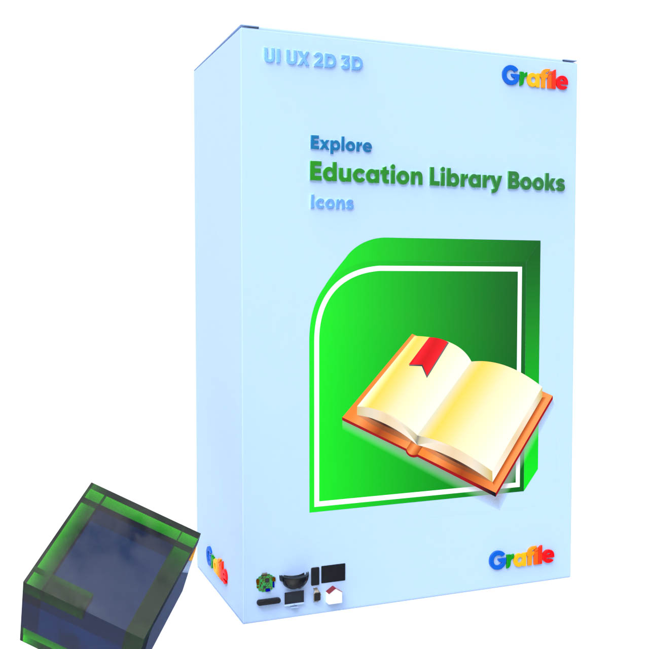 Grafile Explore Education Library Books Icons