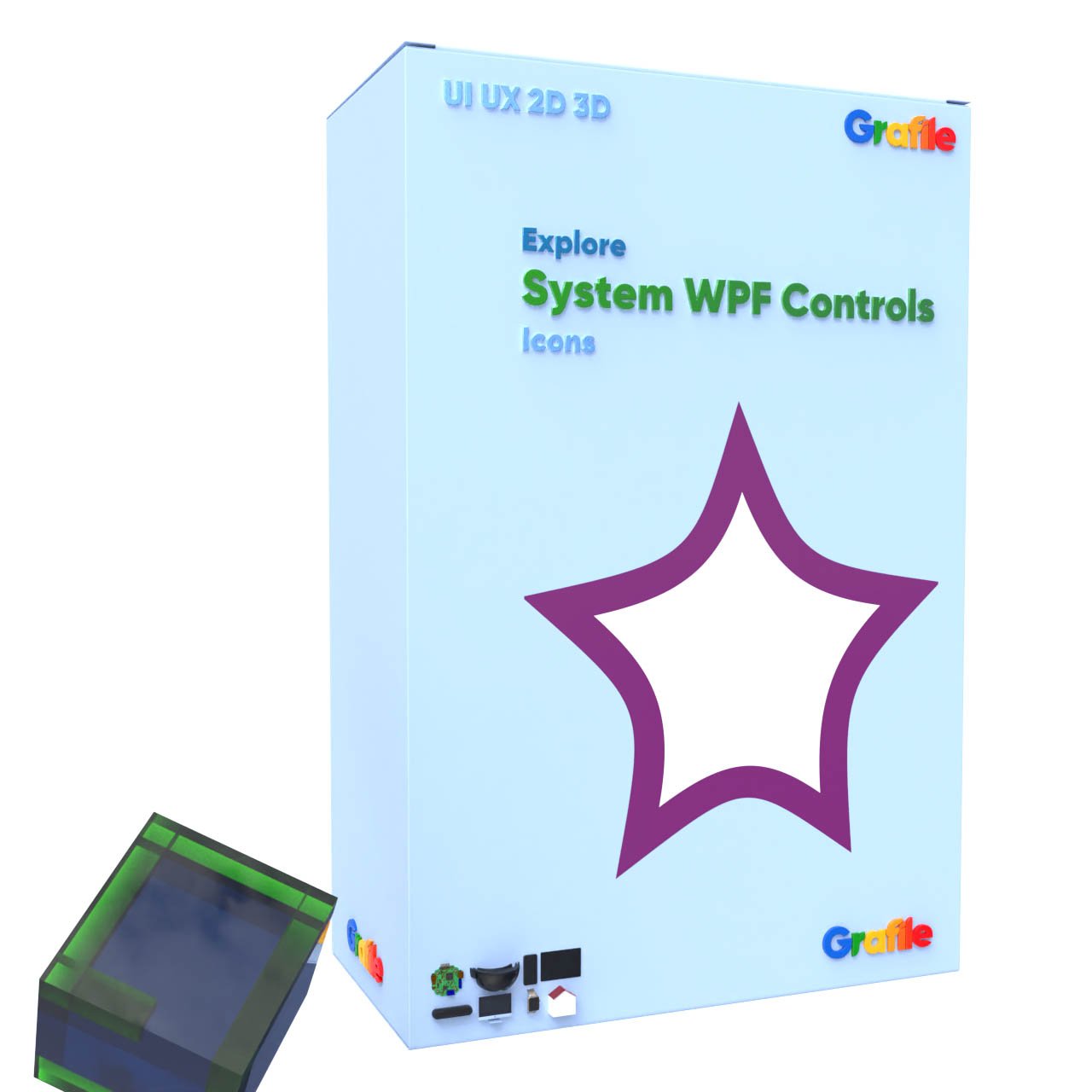 Grafile Explore System WPF Controls Icons