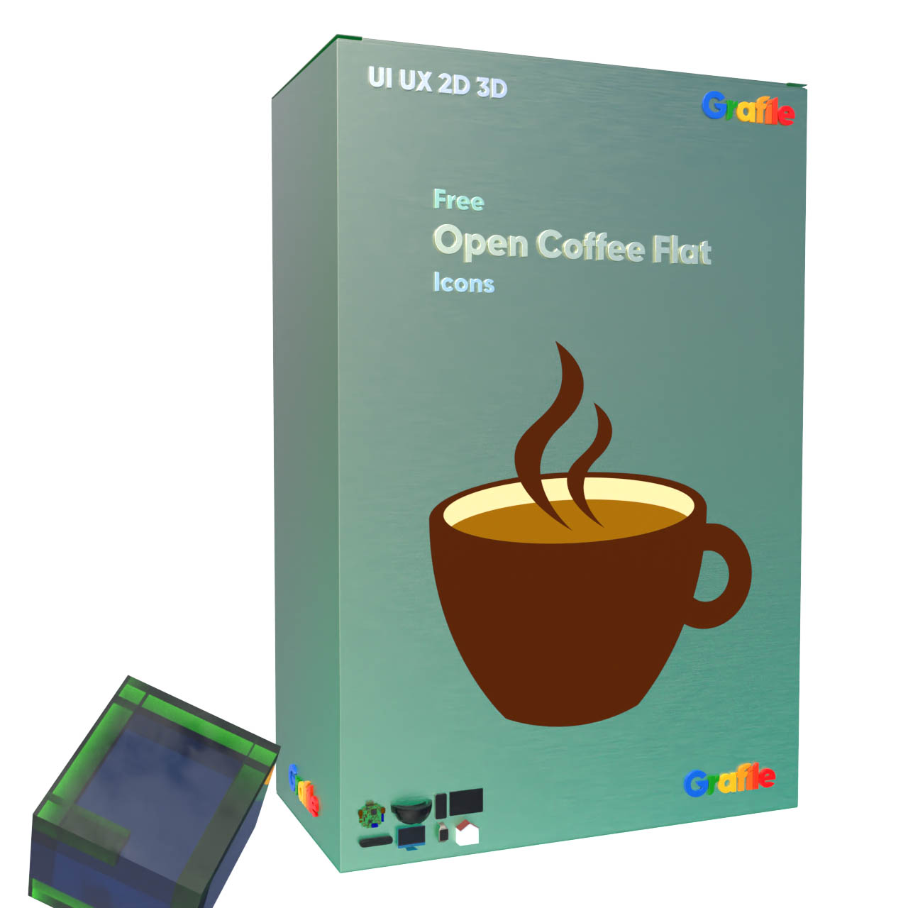 Grafile Free Open Coffee Flat Icons