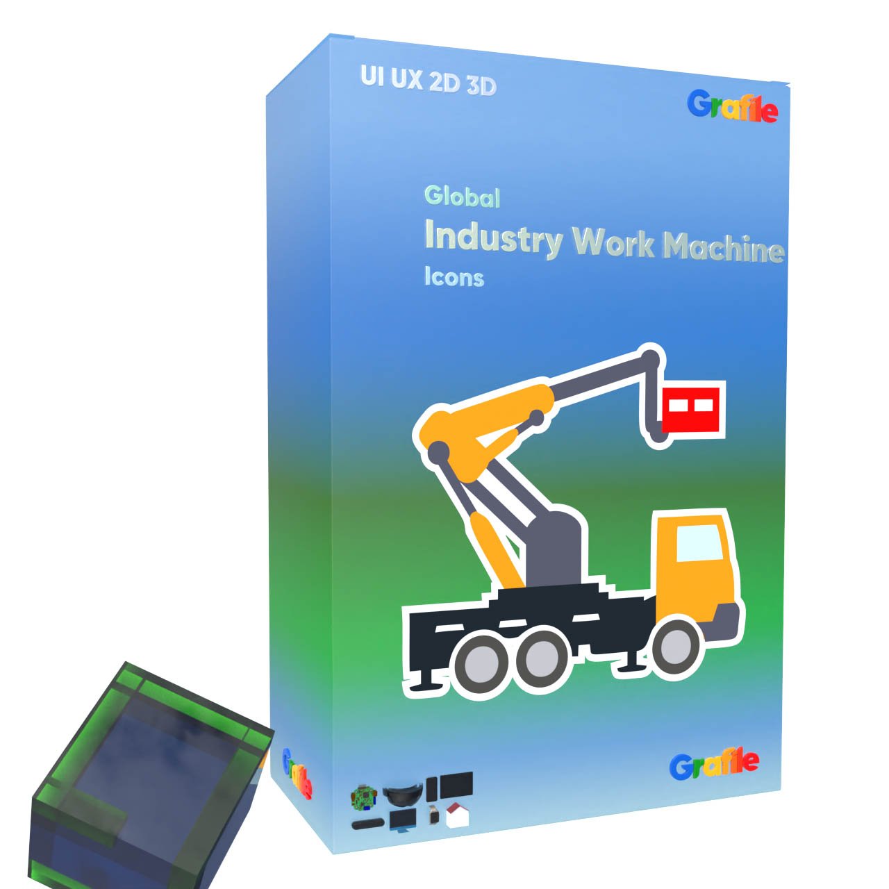 Grafile Global Industry Work Machine Icons