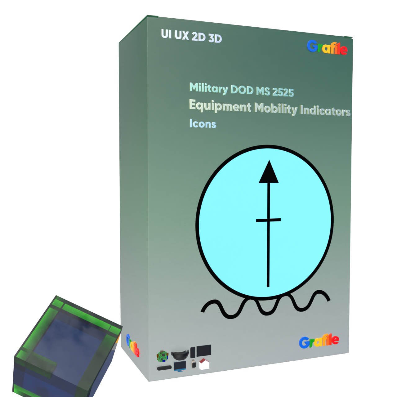 Grafile Military Department Of Defense MS2525 Equipment Mobility Indicators Icons