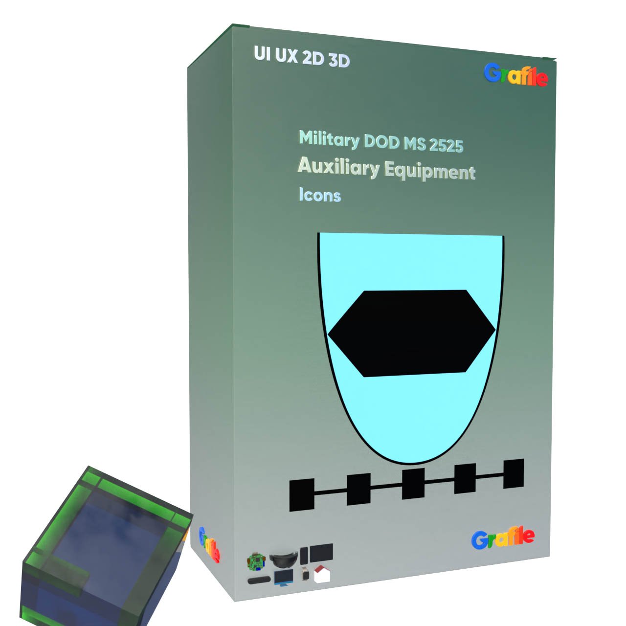 Grafile Military Department Of Defense MS2525 Auxiliary Equipment Icons