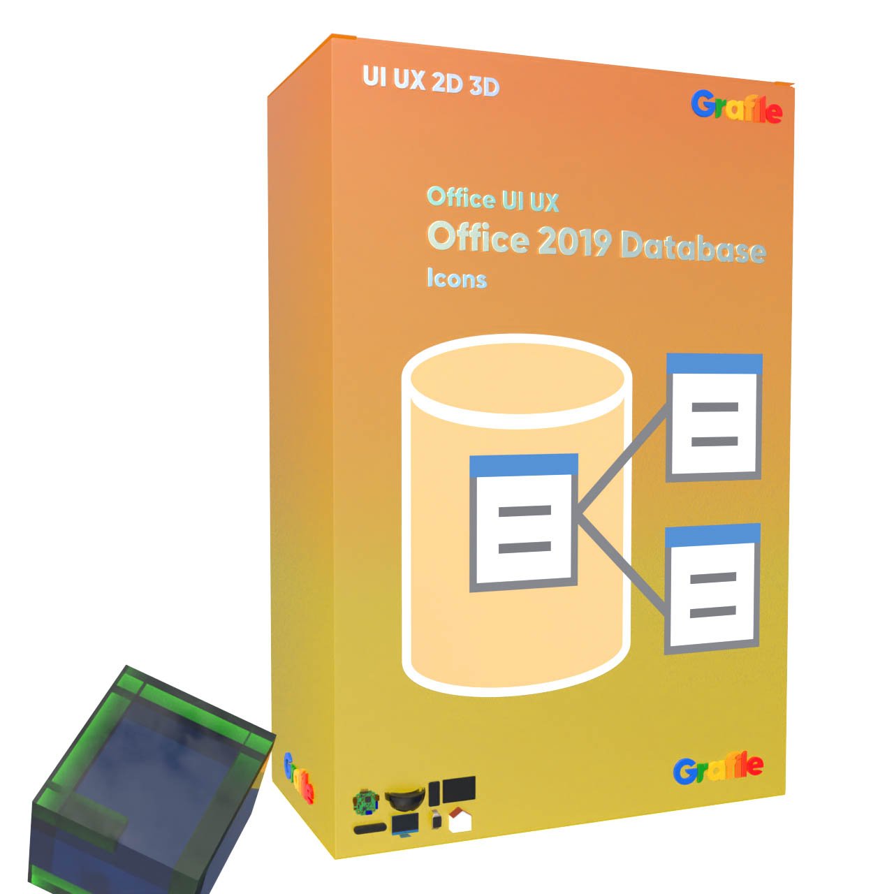 Grafile Office UI UX Office Office 2019 Database Icons