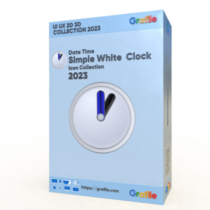 Date-Time-Simple-White-Clock-Perspective